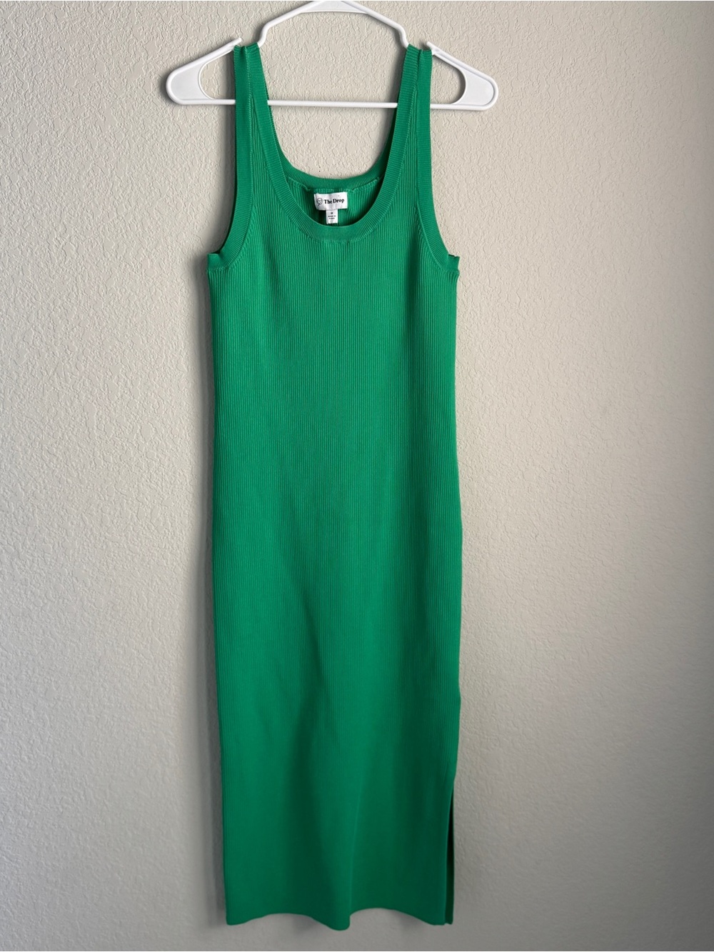 The Drop Women's Yasmin Side Slit Midi Sweater Tank Dress. Size M. NWT